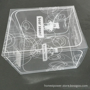 Transparent Plastic Box with Offset Printing or Silkscreen, Customized Sizes/Logos Welcomed